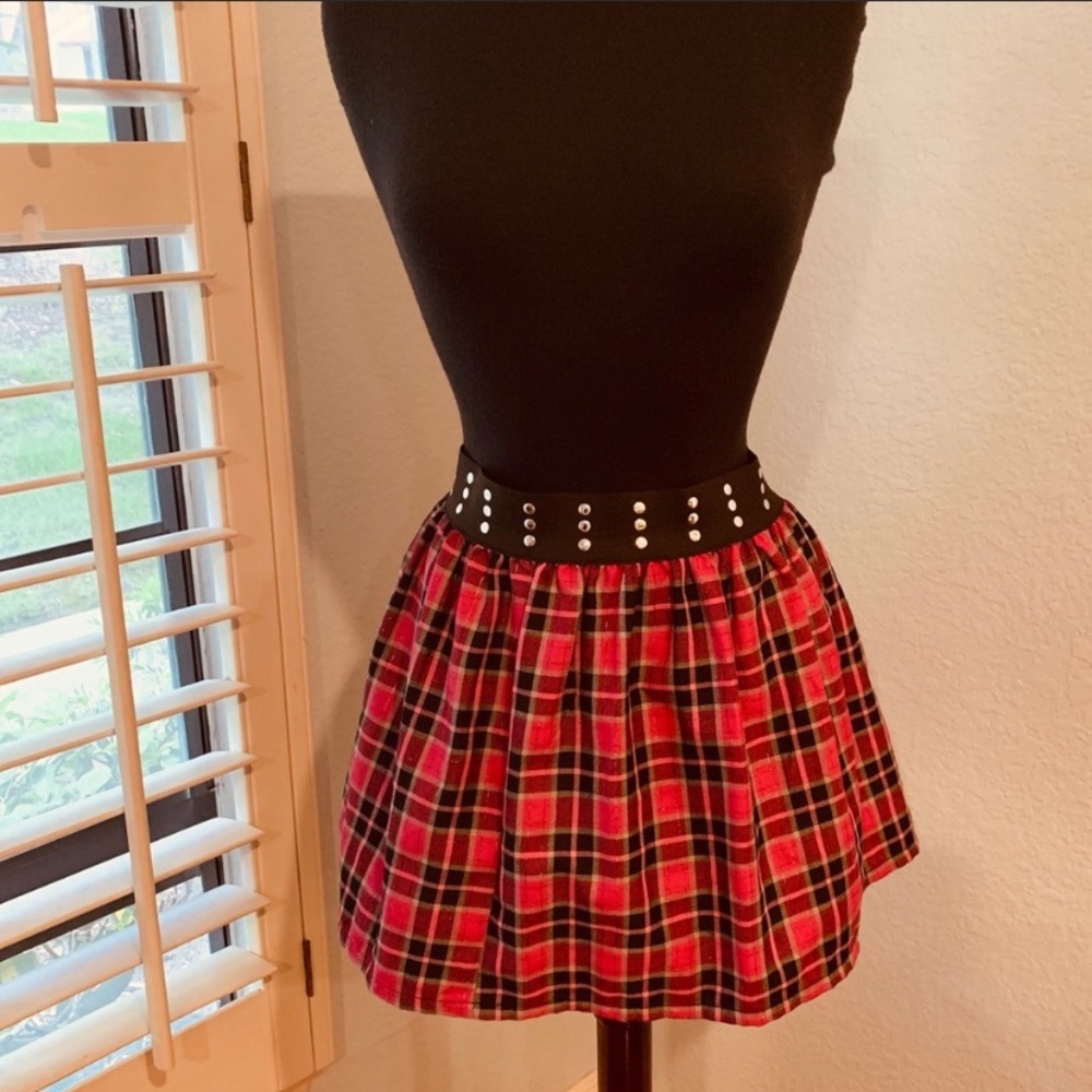 Byer Girl Plaid Skater Skirt
